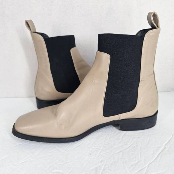 Everlane Italian Leather Chelsea Boots Tan 9.5 - Picture 3 of 12